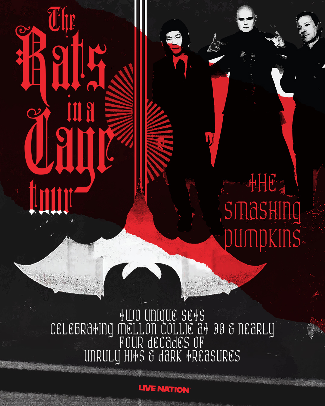 Smashing Pumpkins Bring Two-Set “Rats In A Cage” Tour to TD Garden October 2